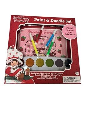 Strawberry Shortcake Pink Paint & Doodle Set